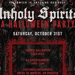 Unholy Spirits Halloween party