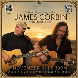James Corbin with guest Stuart Oliver: Country-Americana LIVE in the Roots