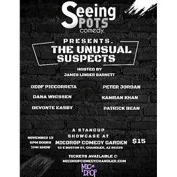 SEEING SPOTS PRESENTS "THE UNUSUAL SUSPECTS"