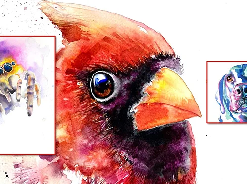 Beginning Watercolor: Animal Portraits