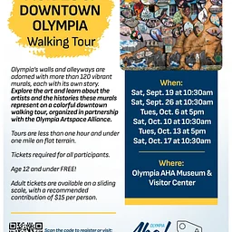 Murals of Downtown Olympia Walking Tours at Oly AHA