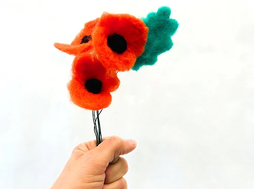 Art & Sip: Needle Felted Poppies