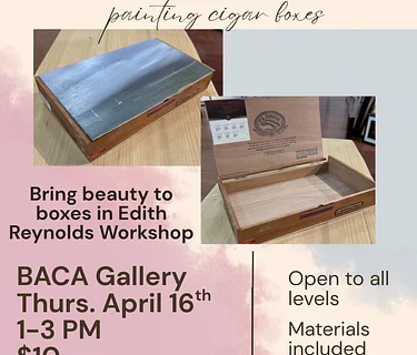 Workshop: Painting Treasure Boxes with Edith Reynolds, April 16th
