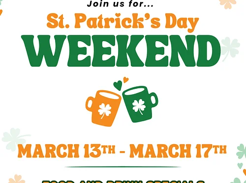 St. Patrick’s Weekend Specials