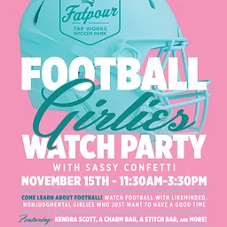 Football Girlies Watch Party with Sassy Confetti
