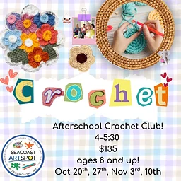 Kids Crochet Club! 4 classes $135
