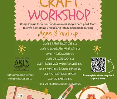 Hinesville Area Arts Council – Craft Workshop