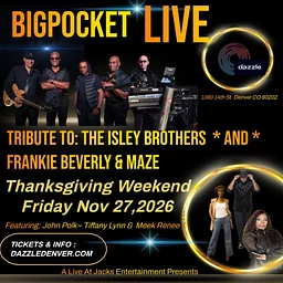 BigPocket at Dazzle performing the music of The Isley Brothers & Frankie Beverly