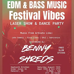 DJ DANCE PARTY W/DJ Benny Shreds