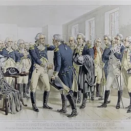Reenactment of Washington's Farewell to his Officers in the Long Room