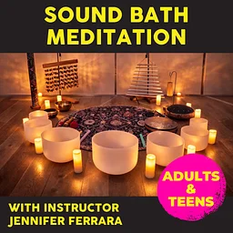 Sound Bath Meditation: Once a Month on Tuesday evenings, 6:30-7:45pm