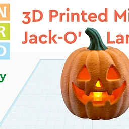 3D Printed Mini Jack-O'-Lantern