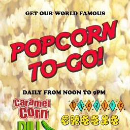Theatre Popcorn to-go
