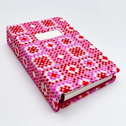 Refillable Journal with Handmade Bookcloth: Evening