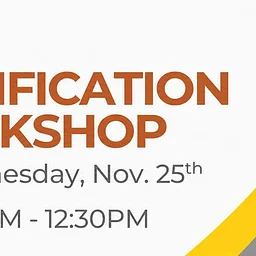 Pre-Certification Workshop - Nov