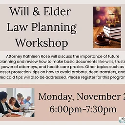 Will & Elder Law Planning Workshop