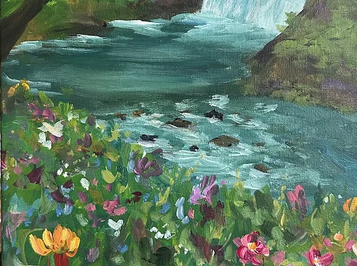 Wildflower Painting Class at Silver Falls State Park