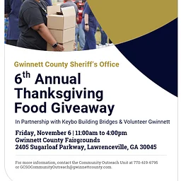 6th Annual Thanksgiving Food Giveaway
