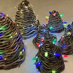 Making Lighted Kudzu Trees for the Holidays