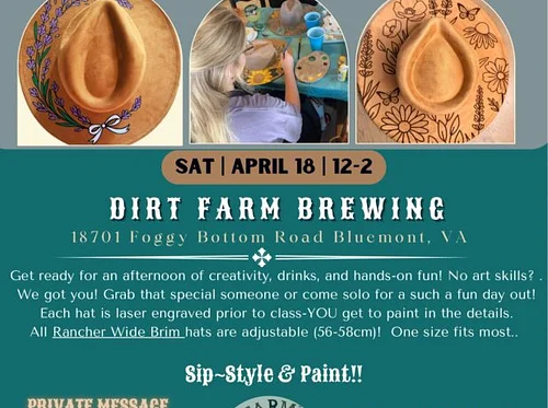 Sip & Craft Hat Painting Party