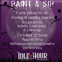 Paint & Sip Idle Hour Wine & Bubbly Bar