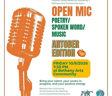 SAVE THE DATE! ARTober Open Mic @ Bethany Arts Community