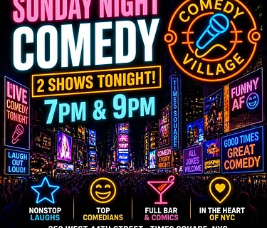 Times Square Comedy | Sun, June 21st @9 PM