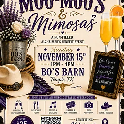 MOO MOO’s and MIMOSAS!!!! Alzheimer’s Benefit!
