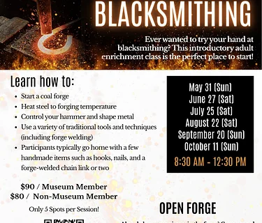 Adult Enrichment: Blacksmithing