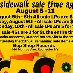 It's SIDEWALK SALE TIME AGAIN!