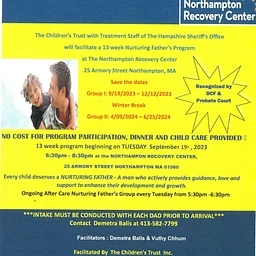 Nurturing Fathers Program Tuesdays 6pm-8pm