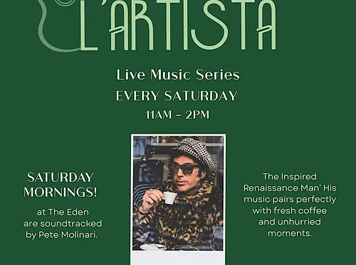 Caffè dell’Artista: Live Music Mornings with Pete Molinari