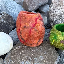 Arts & Crafts Revival: Wet Felted Wool Vessels