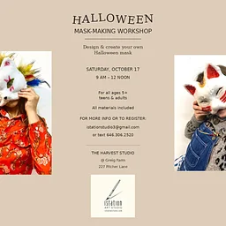 Halloween Mask Making Workshop - Istation Art Studio (in Harvest Studio Space)