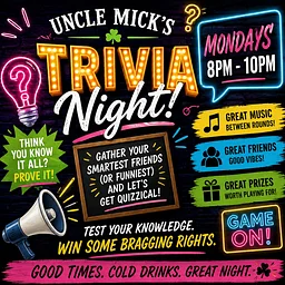 Trivia Night 8pm-10pm