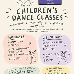 Children’s Dance Classes: Motion with Lily – Early Childhood (PreK to K)