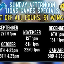 Afternoon Lions Games at BAD