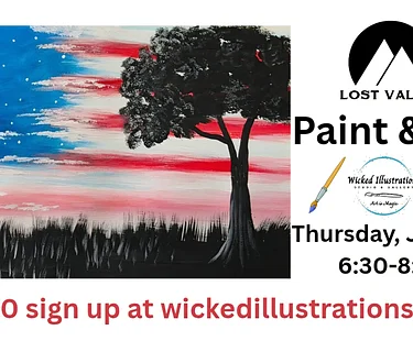 Patriotic Paint & Sip w/Wicked Illustrations