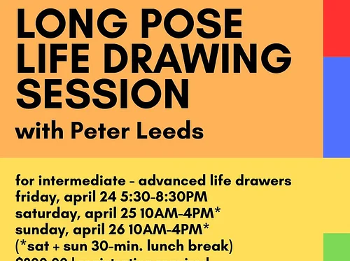 NEW DATES! Long Pose Life Drawing Session with Peter Leeds