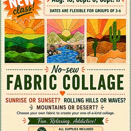 No-Sew FABRIC COLLAGE $45