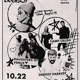 Dossey, Camp Crush, Daughters of Venus, Deepest Darkest