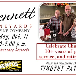 Chuck is Retiring from Bennett Vineyards!