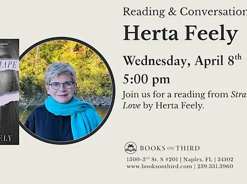 Strange Shape of Love Reading with Author Herta Feely | Books on Third