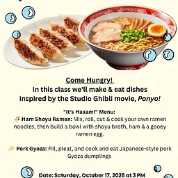 Japanese Animation Meal Series: Ramen & Gyoza Cooking Class
