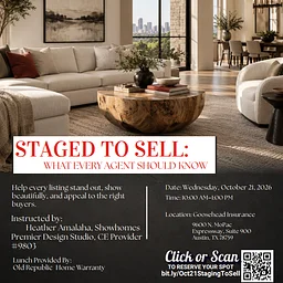 STAGED TO SELL