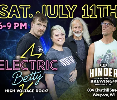 Live Music - Electric Betty at H.H. HINDER Brewing Co.