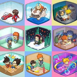 Anime & Manga DIY Stickers