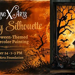 Watercolor Sip ‘n Paint: Scary Silhouette