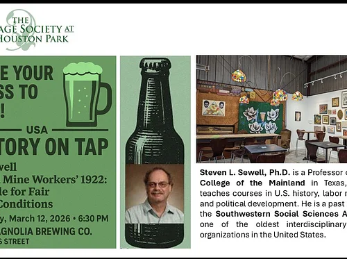 History on Tap: Dr. Sewell Covers Mine Worker History