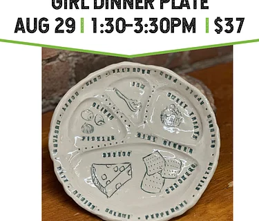 Girl Dinner Plate